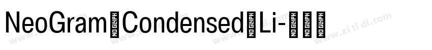 NeoGram Condensed Li字体转换